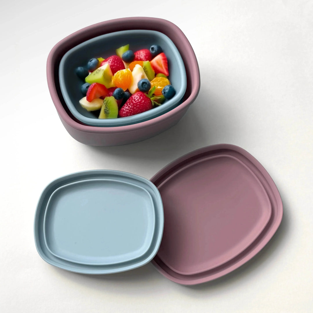 Solid Color Snack Box BentoPop! Snack Boxes | Reusable Snack Containers for Kids – Kandis